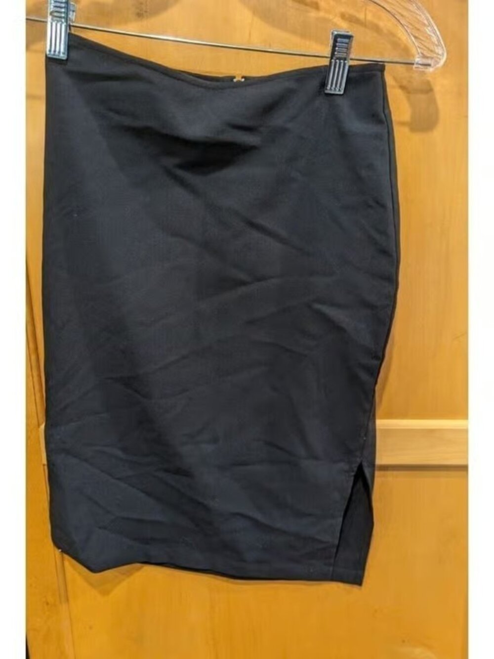 Mark Wong Nark Black Satin Skirt Size XS 24" Waist